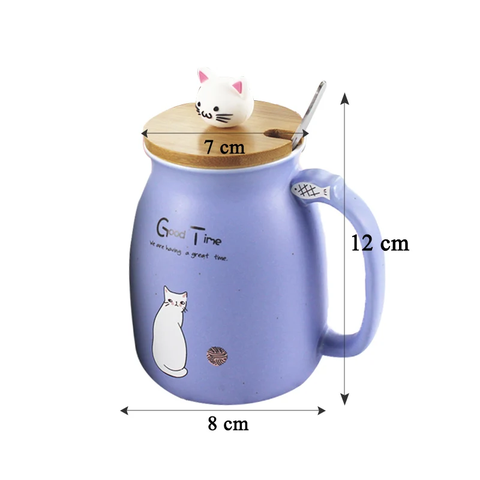 Caneca de Cerâmica Walfos Resistente Ao Calor Elashopp Roxo 401-500ml