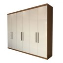 Ver imagem 3 de Guarda-roupa Casal Closetto 6 Portas 4 Gavetas 100% Mdf Amêndola Touch/off White - Panorama Móveis