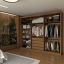 Ver imagem 2 de Guarda-roupa Casal Closetto 6 Portas 4 Gavetas 100% Mdf Amêndola Touch/off White - Panorama Móveis