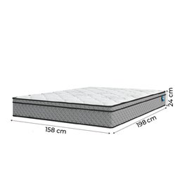 Colchão Queen UMAFLEX Casal Mirage 158x198x24cm - 4