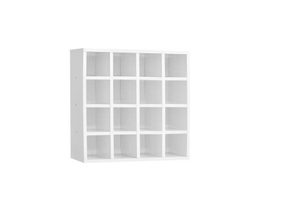 Porta Toalhas 16 Lugares Branco - AJL Móveis - 1
