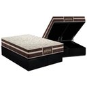 Ver imagem 1 de Cama Box Baú Queen: Colchão Ortopédico Probel Guarda Costas Extra Firme + Base CRC Suede Black(