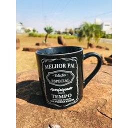 Caneca Personalizada Melhor Pai 300ml (100% Preta) - 6
