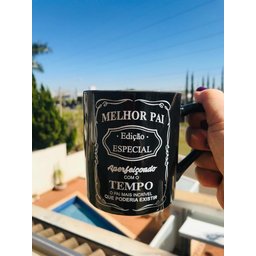 Caneca Personalizada Melhor Pai 300ml (100% Preta) - 2