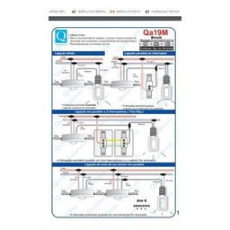 Sensor de Presença 6 Funções Qa20M Embutir 360° Multi Relé Presença Fotocélula Manter Ligado - 5