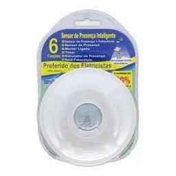 Sensor de Presença 6 Funções Qa20M Embutir 360° Multi Relé Presença Fotocélula Manter Ligado - 2