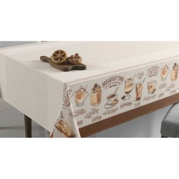 Toalha de Mesa 6 Lugares Retangular - 1,40x2,10M - Café Gourmet Dia A Dia - Karsten - 2