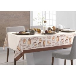 Toalha de Mesa 6 Lugares Retangular - 1,40x2,10M - Café Gourmet Dia A Dia - Karsten - 1