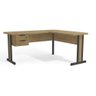 Mesa em L para Escritório 150cm 02 Gavetas C/ Chave 1170a Versátil Kappesberg - Itapuã - 3