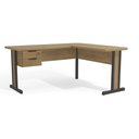 Ver imagem 3 de Mesa em L para Escritório 150cm 02 Gavetas C/ Chave 1170a Versátil Kappesberg - Itapuã