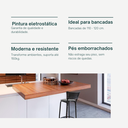 Ver imagem 6 de Kit 6 Cadeiras Alta 80cm para Balcão Ilha Bancada Área Gourmet Bar Piscina Banqueta Itagold
