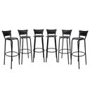 Ver imagem 1 de Kit 6 Cadeiras Alta 80cm para Balcão Ilha Bancada Área Gourmet Bar Piscina Banqueta Itagold