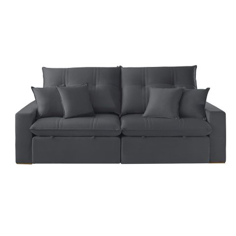 Sofá 250 Cm Braço 25 Cm Retrátil e Reclinável Império Meu Sofá Online