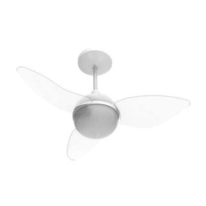 VENTILADOR DE TETO ALISEU SMART COM CONTROLE DE PAREDE 220V - Cristal