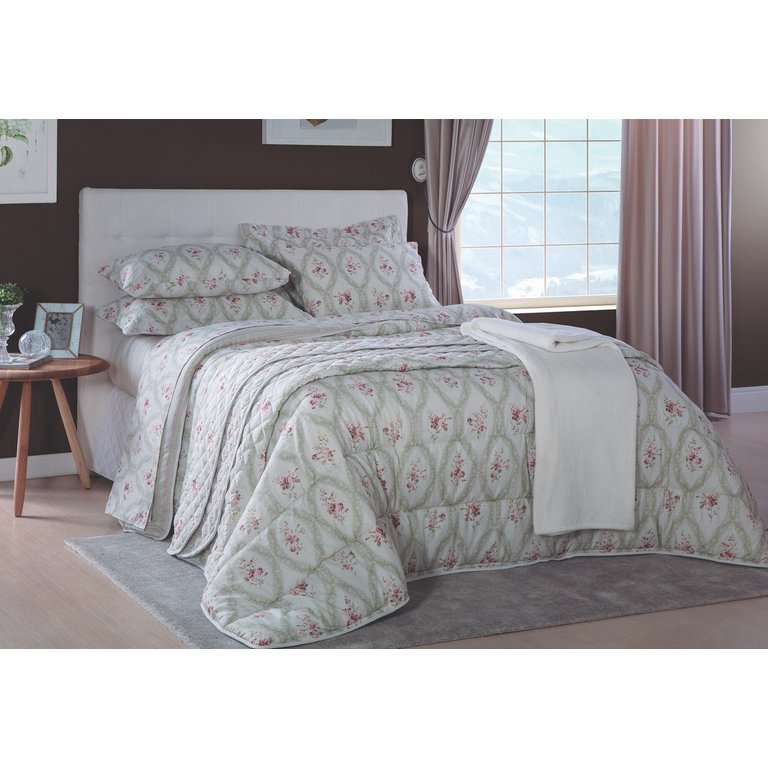Jogo de Cama Casal Duplo 4 Peças Sultan Realce Premium Camafeu Jogo de Cama Casal Duplo 4 Peças Sultan Realce Premium Camafeu