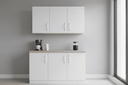 Ver imagem 1 de Armário Aéreo Multiuso 90cm 3 Portas Mdf Branco