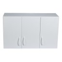 Ver imagem 2 de Armário Aéreo Multiuso 90cm 3 Portas Mdf Branco