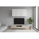 Ver imagem 3 de Armário Aéreo Multiuso 90cm 3 Portas Mdf Branco