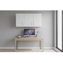Ver imagem 6 de Armário Aéreo Multiuso 90cm 3 Portas Mdf Branco