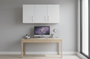 Ver imagem 6 de Armário Aéreo Multiuso 90cm 3 Portas Mdf Branco