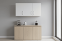 Ver imagem 4 de Armário Aéreo Multiuso 90cm 3 Portas Mdf Branco