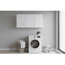 Ver imagem 5 de Armário Aéreo Multiuso 90cm 3 Portas Mdf Branco