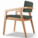 Ver imagem 2 de Kit 04 Cadeiras para Sala de Jantar Estar Living Giorgia B04 Linho Verde Musgo - Lyam Decor