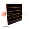 Painel Canaletado Preto Fosco em Mdf - 0,61 X 0,61m - 1