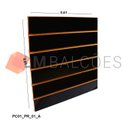 Ver imagem 1 de Painel Canaletado Preto Fosco em Mdf - 0,61 X 0,61m