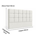 Ver imagem 7 de Cabeceira Cama Box King 193cm Estofada Bouclé Boss:Off White