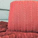 Ver imagem 2 de Kit Manta tricô VivaIN + Rineira Terracota