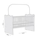 Ver imagem 3 de Berço Lua Encantada com Mosquiteiro Quarto Infantil Bebê Branco