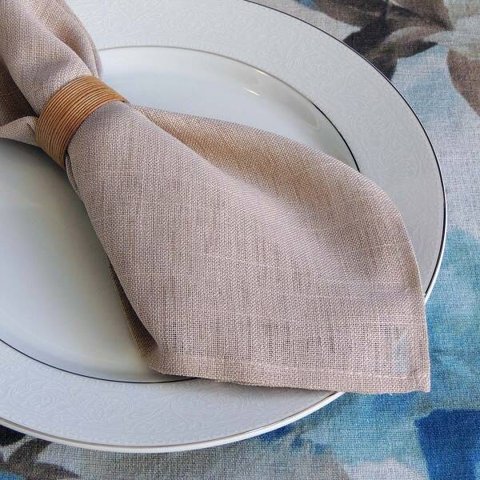 Guardanapo VivaIN 37x37cm fendi 4 peças em linho sintético