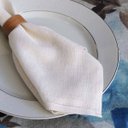 Ver imagem 1 de Guardanapo VivaIN 37x37cm off white 4 peças em linho sintético