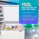 Ver imagem 4 de Freezer e Conservador Horizontal Hq 150 Litros Branco Hq-150cfx 110v