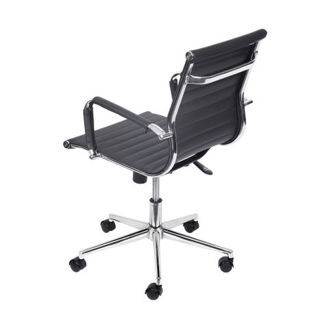 Cadeira de Escritório Office Esteirinha Baixa:preta