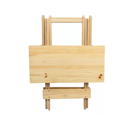 Mesa 70x70 Pinus com 4 Cadeiras Cor Natural - 3