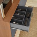 Ver imagem 2 de Kit Cozinha Viena C/ 7 Portas e 3 Gavetas Jequitiba/cinza - Lukaliam