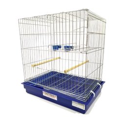 Gaiola Criadeira Grande Quadrada para Calopsita - Azul - 1616 - 1
