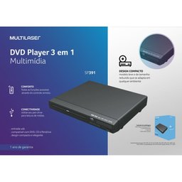 Dvd Player 3 Em 1 Multimídia Bivolt Sp391 Multilaser - 5