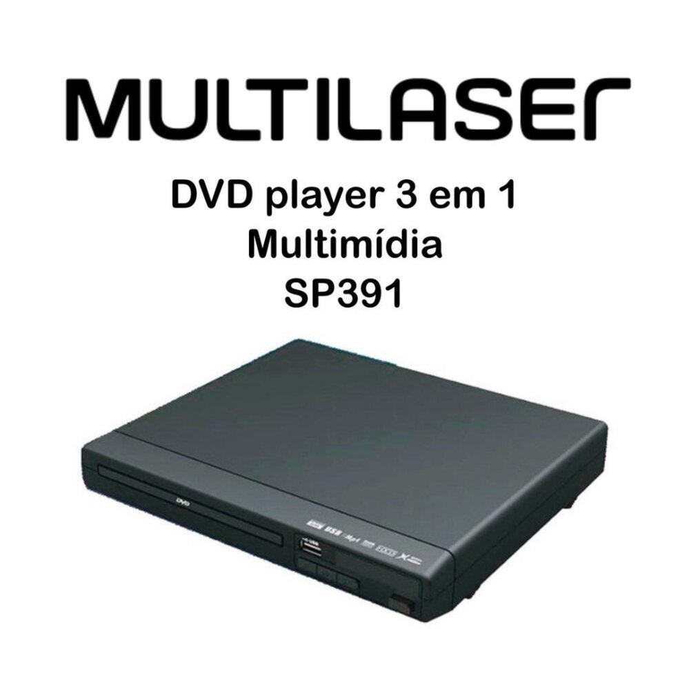 Dvd Player 3 Em 1 Multimídia Bivolt Sp391 Multilaser - 3