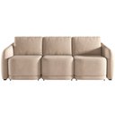 Ver imagem 3 de Sofá Cama para Sala de Estar 3 Lugares 276cm Montserrat K01 Veludo Bege - Lyam Decor