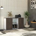 Ver imagem 2 de Armário Baixo com 02 Portas e Nicho 75x135x42cm Wlab135 com Terracota