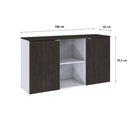 Ver imagem 6 de Armário Baixo com 02 Portas e Nicho 75x135x42cm Wlab135 com Terracota