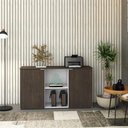 Ver imagem 4 de Armário Baixo com 02 Portas e Nicho 75x135x42cm Wlab135 com Terracota
