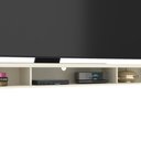 Ver imagem 5 de Rack Suspenso 3 Nichos 200 Cm Tv até 80 Polegadas Design Moderno e Funcional P/ Sala e Quarto