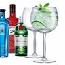 Jogo Taça Gin Cristal Beefeater Tanqueray Bombay 550ml 2 Pcs - 1