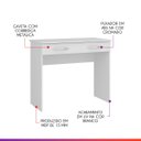 Ver imagem 4 de Mesa Pequena para Home Office 90x77cm MDP Branco 0702 Prime