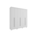 Ver imagem 5 de Guarda Roupa Casal 6 Portas e 3 Gavetas Ágata Nature/off White - Acp