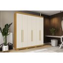 Ver imagem 1 de Guarda Roupa Casal 6 Portas e 3 Gavetas Ágata Nature/off White - Acp